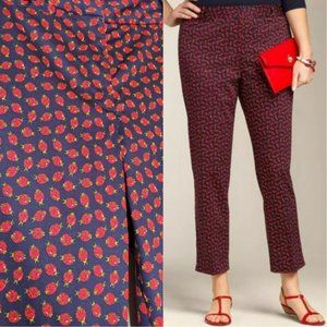 TALBOTS Heritage Skinny Ankle Ladybug Pants
